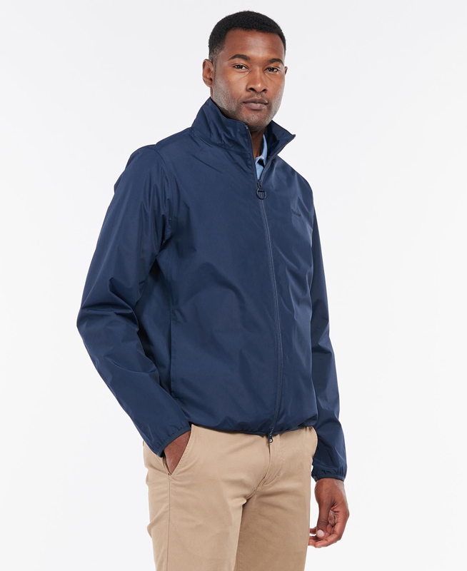 Barbour Korbel Men's Waterproof Jackets Navy | KSNB-89573