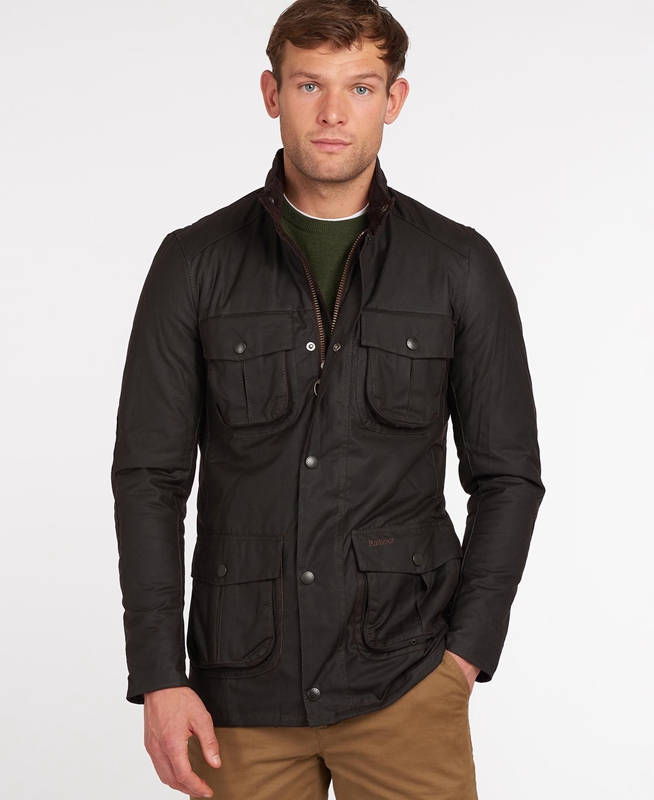 Barbour Corbridge Men's Waxed Jackets Black | PVYU-28975