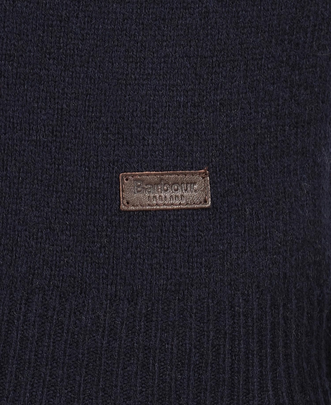 Barbour Essential Patch Half Zip Men's Sweaters Navy | XYWZ-37928